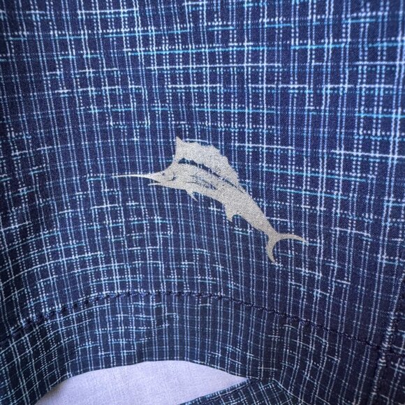 EUC Tommy Bahama Blue Cayman Geo De Mayo 9-Inch Hybrid Board Shorts in Men's 34 - Picture 5 of 14